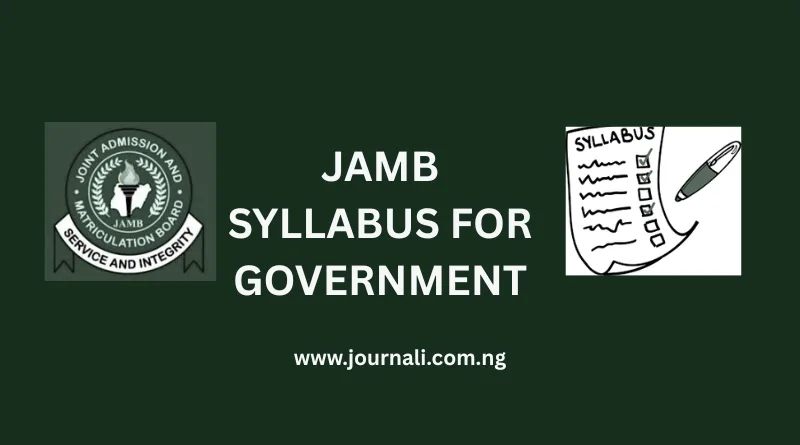 JAMB Syllabus for Government